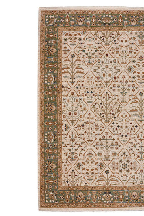 Jules-Sarouk Ivory Multi Area Rug