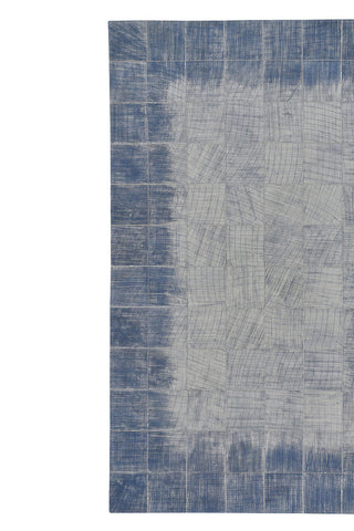 Laramie-Brushed Blocks Sky Area Rug