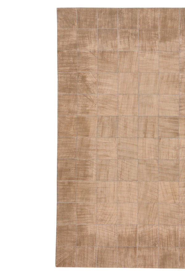 Laramie-Brushed Blocks Copper Area Rug