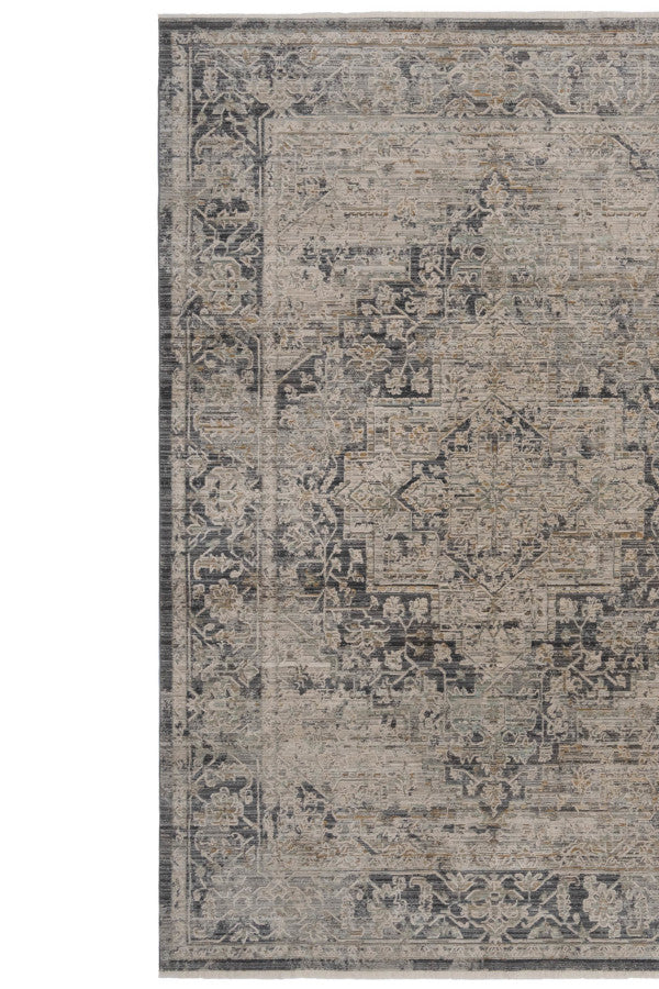 Zenith-Heriz Smoke Area Rug