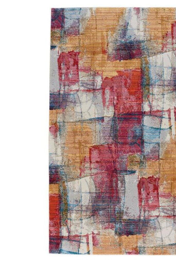 Fuego-Canvas Red Multi Area Rug
