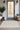 Handwoven Topanga Lucille wool geometric rug styled in a modern living room