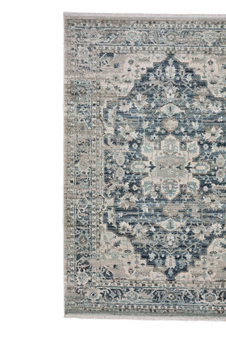 Alden-Medallion Slate Blue Area Rug