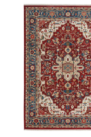 Alden-Medallion Classic Red Area Rug