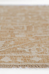 Ivory area rug handwoven with wool and jute, Nirvana NIR-4.