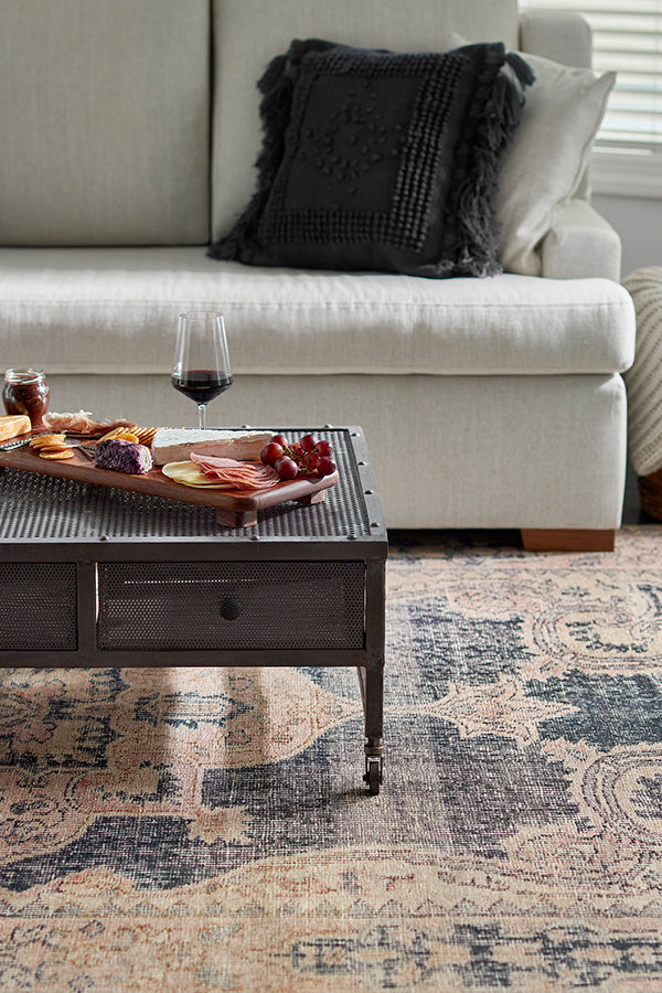 Cotton and Polyester Rectangle Indoor Area Rug