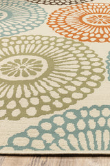 100% Polypropylene Vintage  Indoor/Outdoor Area Rug