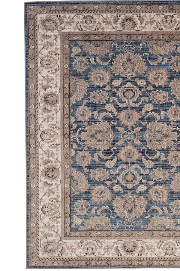 Bosphorus-Keshan Blue Area Rug