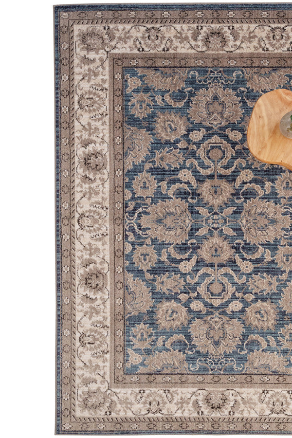 Bosphorus-Keshan Blue Area Rug