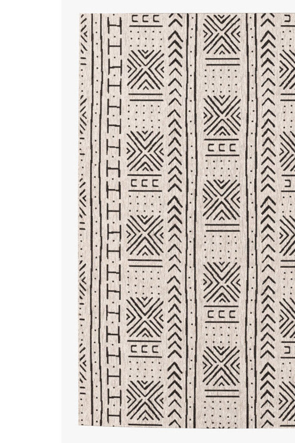 Finesse-Mali Cloth Noir Area Rug