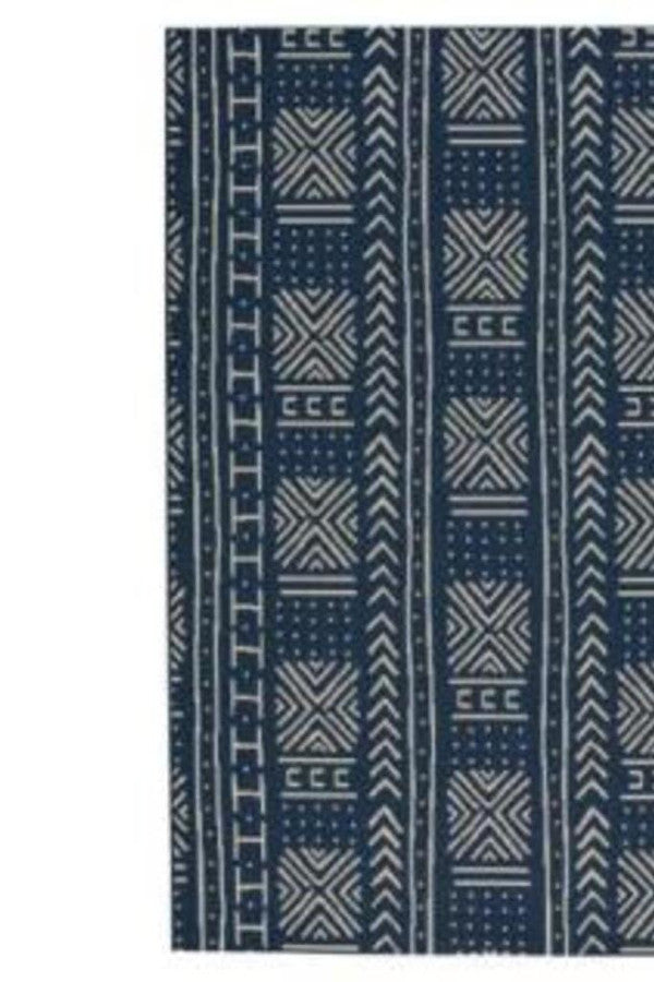 Finesse-Mali Cloth Navy Area Rug