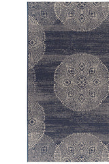 Finesse-Mandala Navy Area Rug