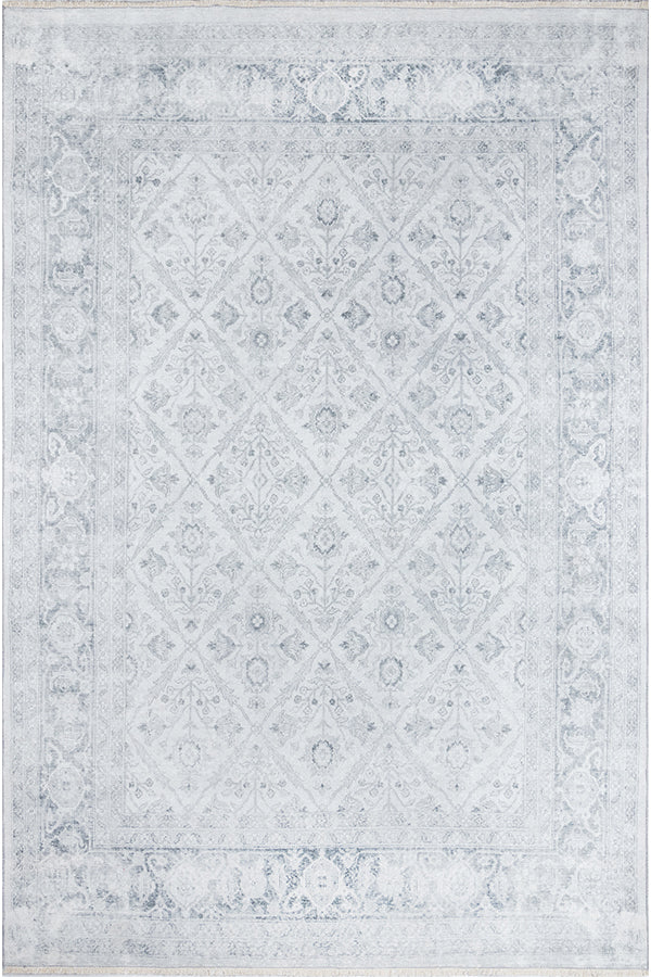 Cotton and Polyester Rectangle Indoor Area Rug