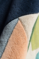 Delmar Wright (DEL-8) Wool Hand-Tufted Runner Rug – 100% Wool Indoor Area Rug
