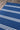 Durable indoor outdoor polypropylene rug with nautical stripe design