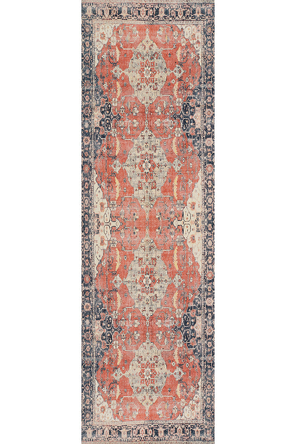 Cotton and Polyester Rectangle Indoor Area Rug
