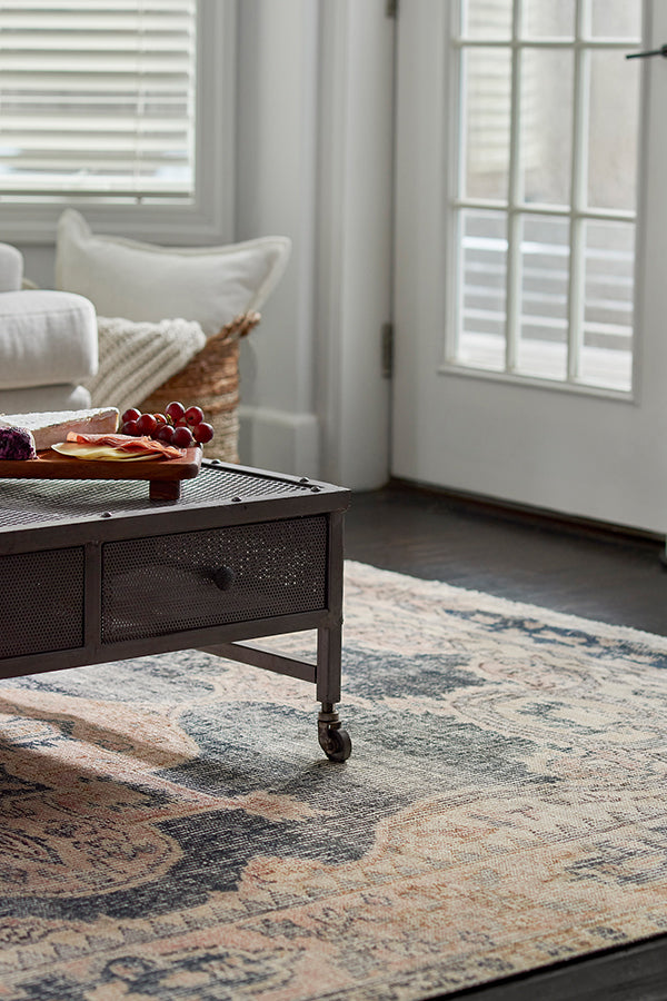 Cotton and Polyester Rectangle Indoor Area Rug