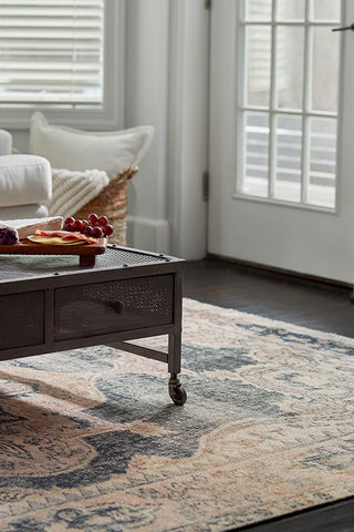 Cotton and Polyester Rectangle Indoor Area Rug