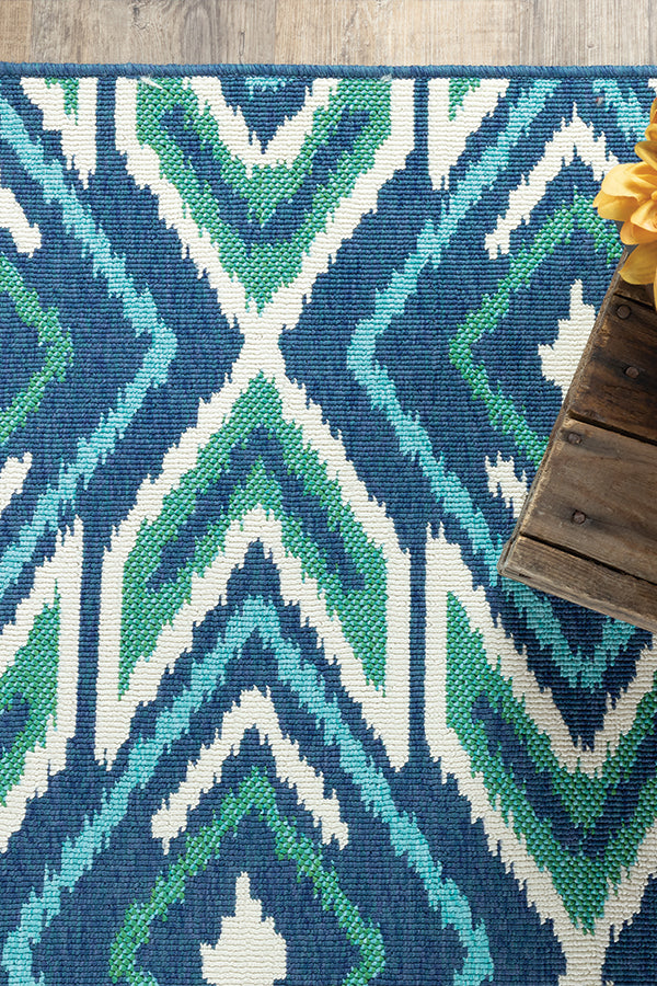 100% Polypropylene Vintage  Indoor/Outdoor Area Rug