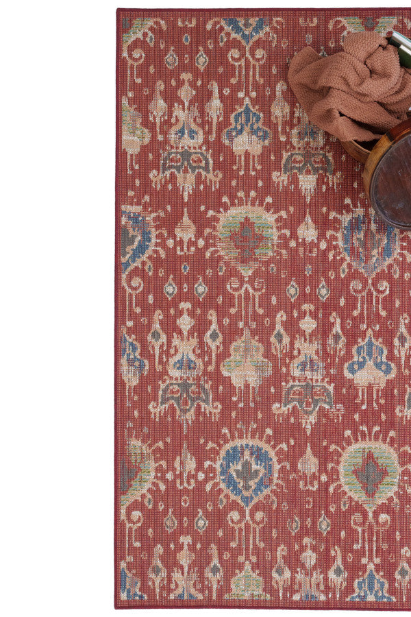 Captiva-Ikat Red Area Rug