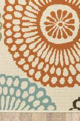 100% Polypropylene Vintage  Indoor/Outdoor Area Rug
