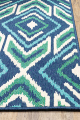 100% Polypropylene Vintage  Indoor/Outdoor Area Rug