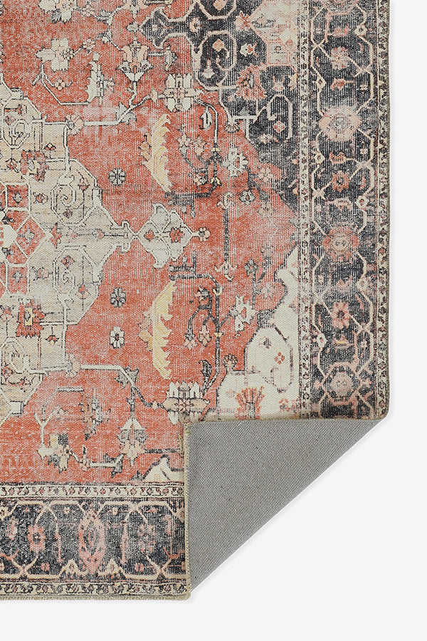 Cotton and Polyester Rectangle Indoor Area Rug
