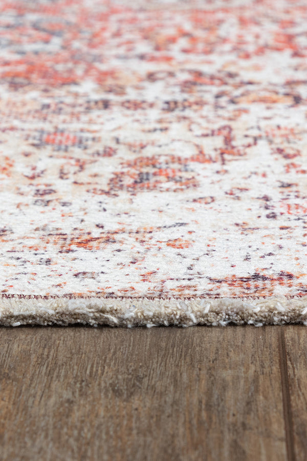 Cotton and Polyester Rectangle Indoor Area Rug