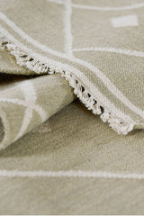 Thompson THO-3 White Handwoven Wool Area Rug – 100% Wool Indoor Rug