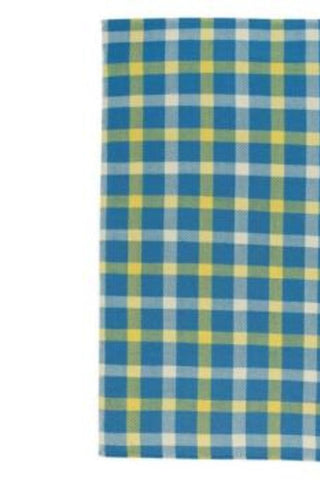 Beach Club Plaid Provincial Blue Area Rug