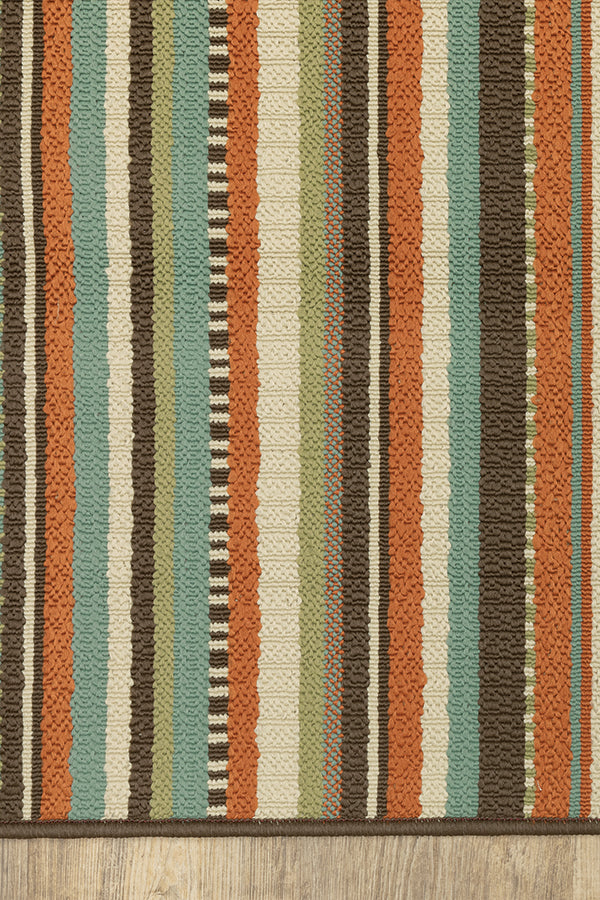 100% Polypropylene Vintage  Indoor/Outdoor Area Rug