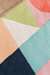 Delmar Wright (DEL-8) Wool Hand-Tufted Runner Rug – 100% Wool Indoor Area Rug