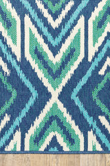 100% Polypropylene Vintage  Indoor/Outdoor Area Rug