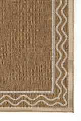Close-up of wave border detail on Erin Gates x Momeni Saybrook rug