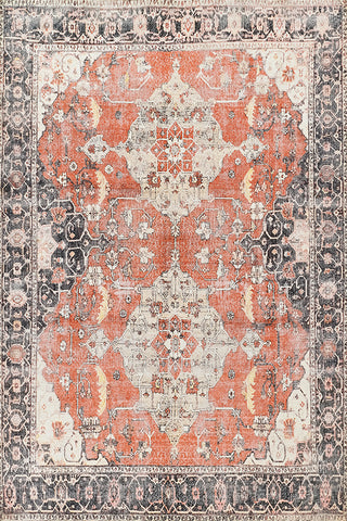 Cotton and Polyester Rectangle Indoor Area Rug