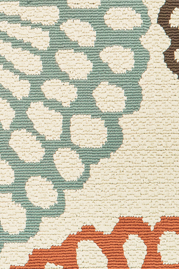 100% Polypropylene Vintage  Indoor/Outdoor Area Rug