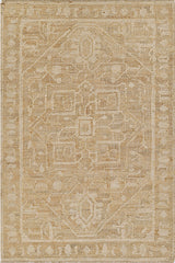 Eco-friendly handmade ivory wool and jute rug, Nirvana NIR-4.