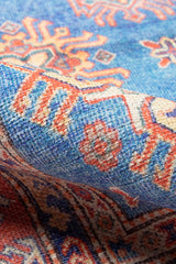Chandler CHN-03 area rug featuring blue printed cotton design.