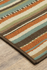 100% Polypropylene Vintage  Indoor/Outdoor Area Rug
