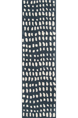 Delmar Boho Dots (DEL-11) Wool Hand-Tufted Runner Rug – 100% Wool Indoor Area Rug