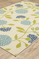 100% Polypropylene Vintage  Indoor/Outdoor Area Rug