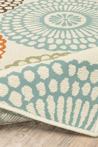 100% Polypropylene Vintage  Indoor/Outdoor Area Rug