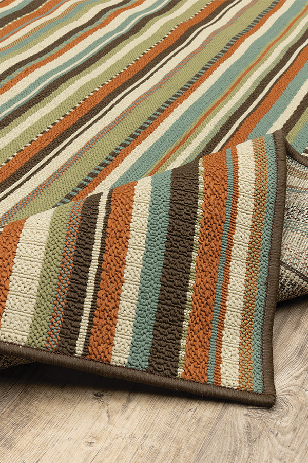 100% Polypropylene Vintage  Indoor/Outdoor Area Rug