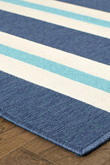 100% Polypropylene Nautical  Indoor/Outdoor Area Rug