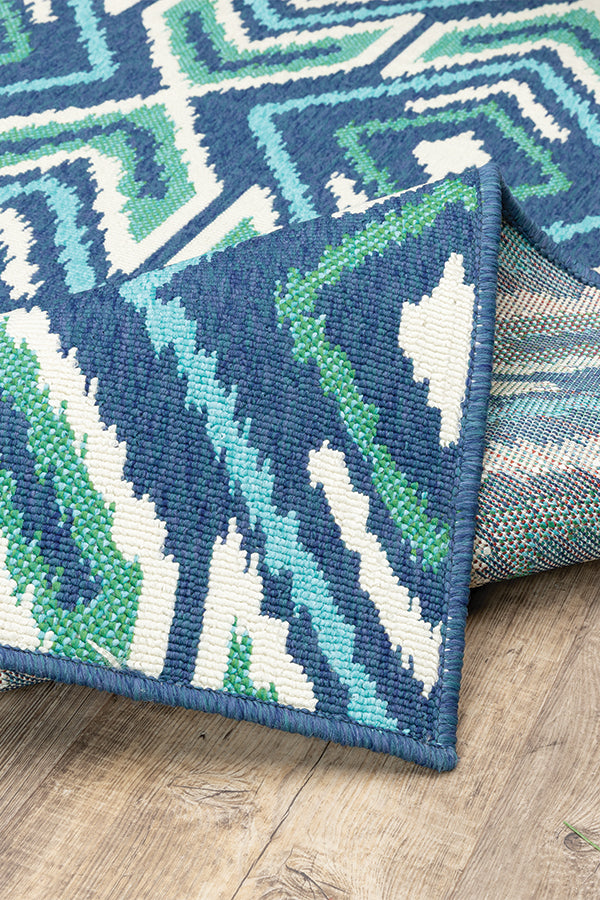 100% Polypropylene Vintage  Indoor/Outdoor Area Rug