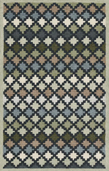 Abbott ABB-2 Diamond Trellis Blue Area Rug by Erin Gates - 8' X 10'