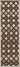 Brown Southwestern area rug 2'3" X 8 - detail shot showing pile and weave