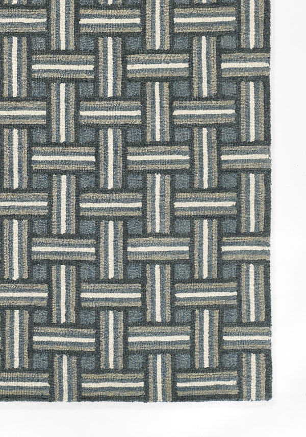 Abbott White Basket Wave Area Rug by Erin Gates - 3'6