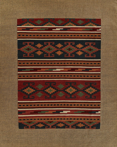 Momeni Adobe Wool and Jute Multi Runner Rug, 2'6" X 8' Runner