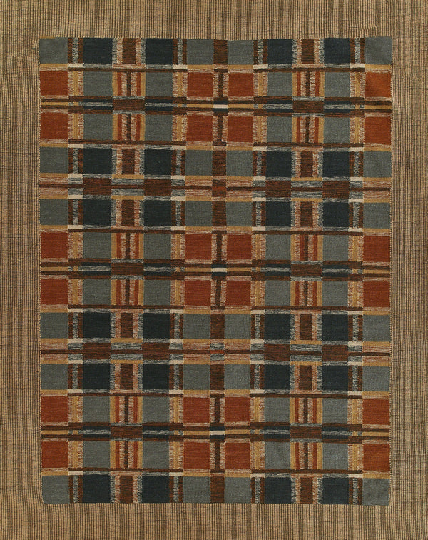 Adobe Blue Runner Rug - ADO-3 Handwoven, 2'6" X 8' Runner